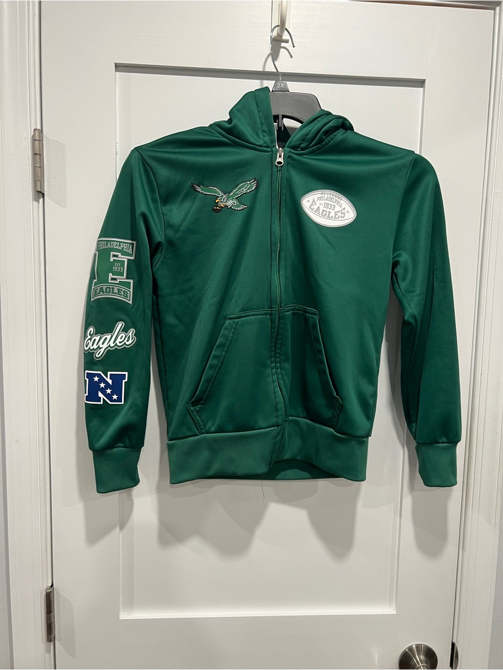 NFL Green Philadelphia Eagles Full-Zip Kids Hoodie